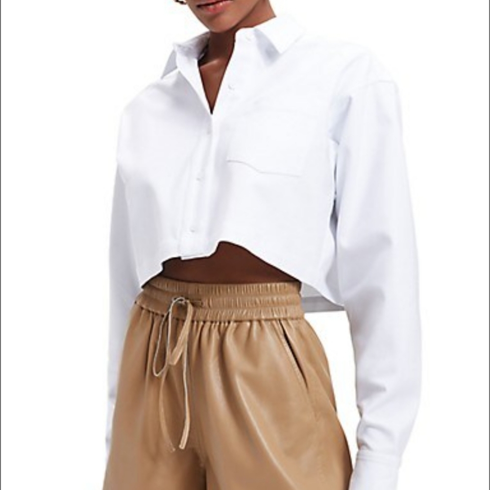 Good AmericanBoxy Crop Shirt